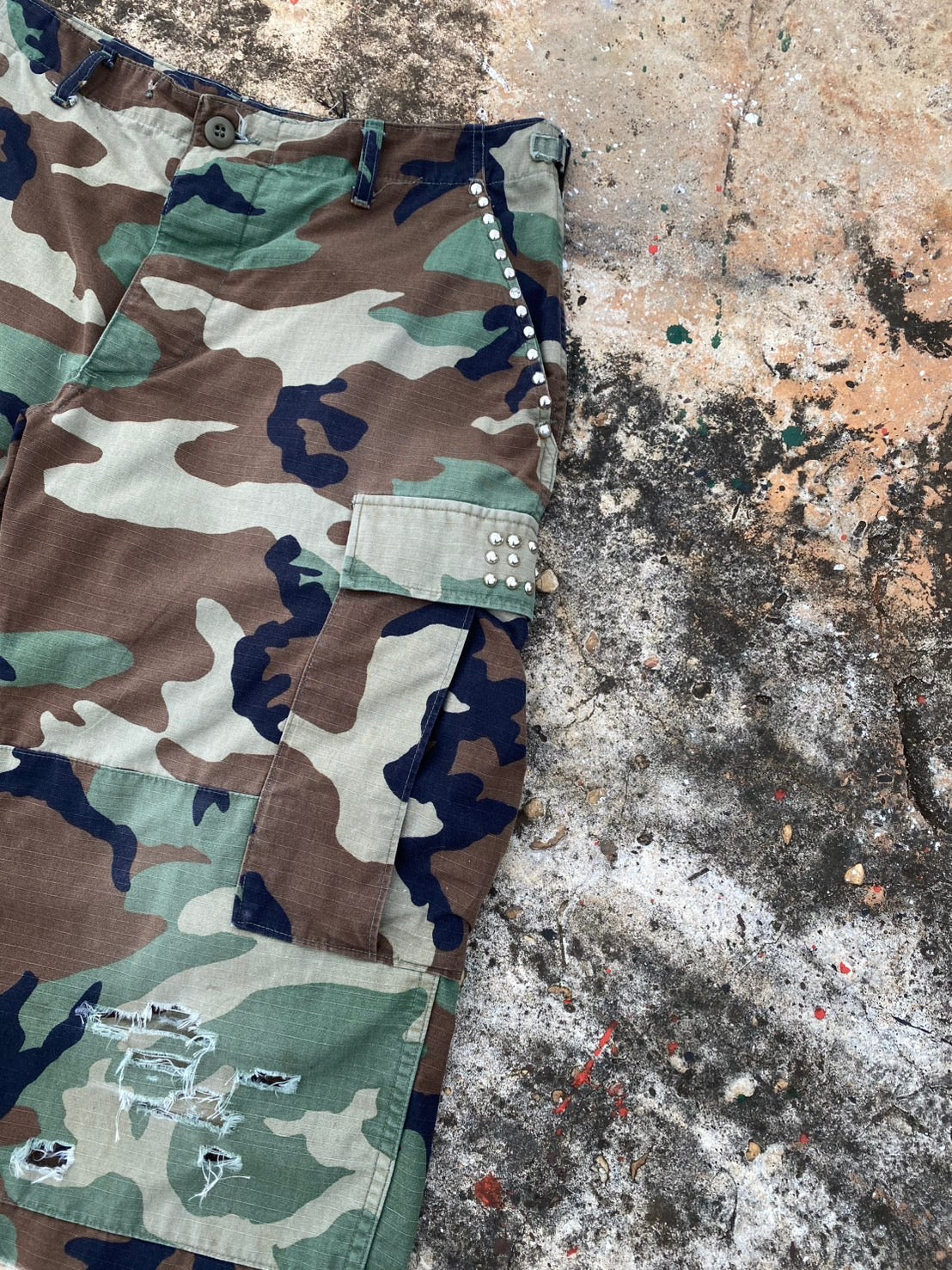Custom Camo short vintage