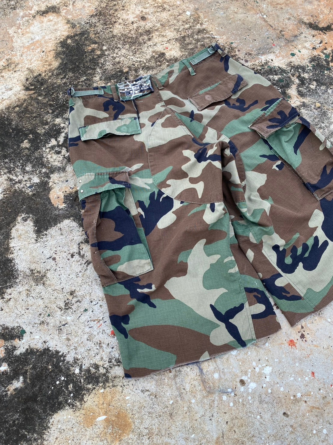 Custom Camo short vintage