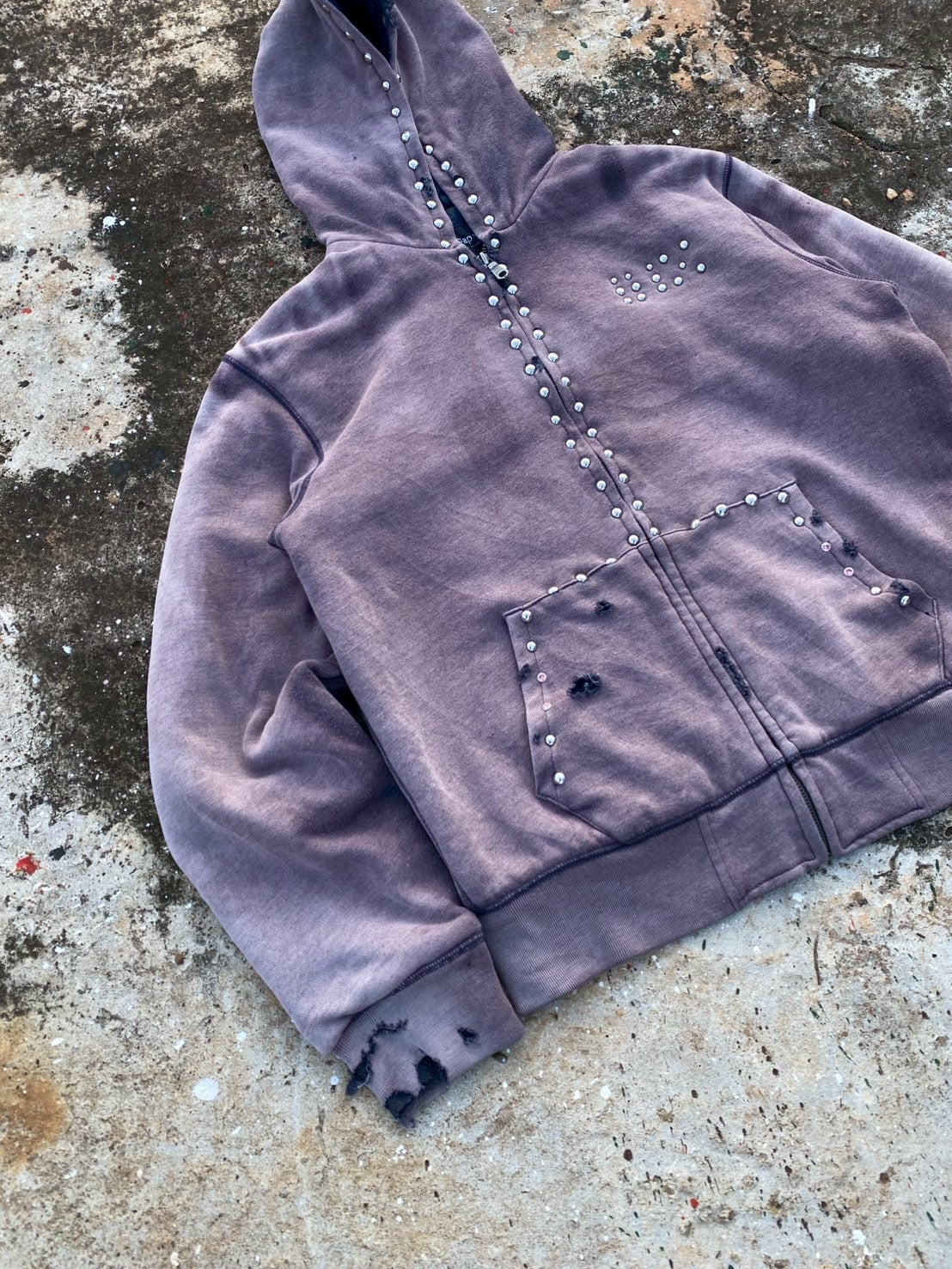 Hoodie custom fade n manage pins