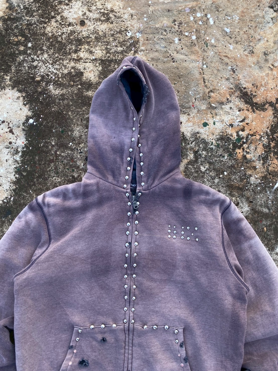 Hoodie custom fade n manage pins