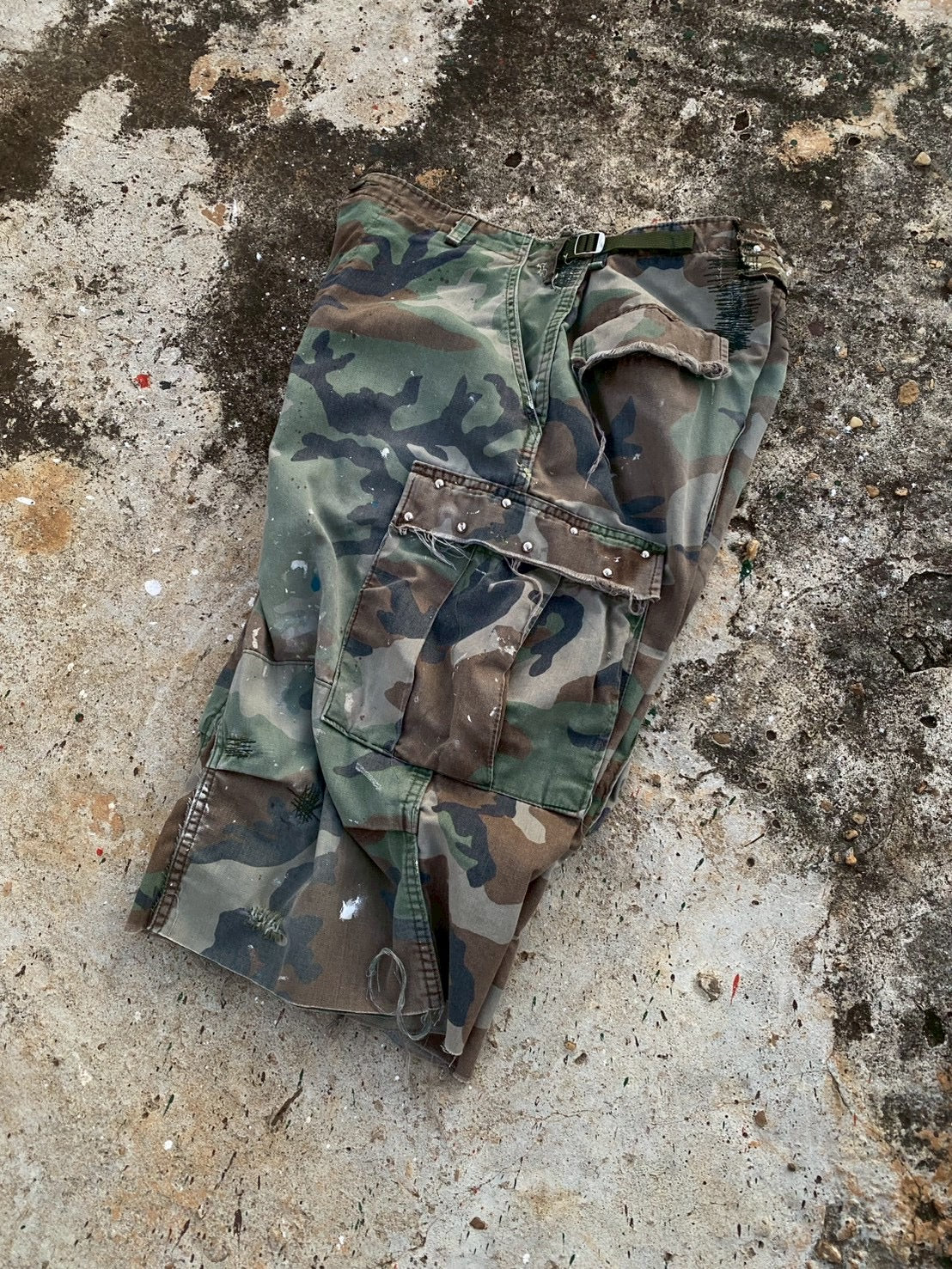 Custom short vintage Camo