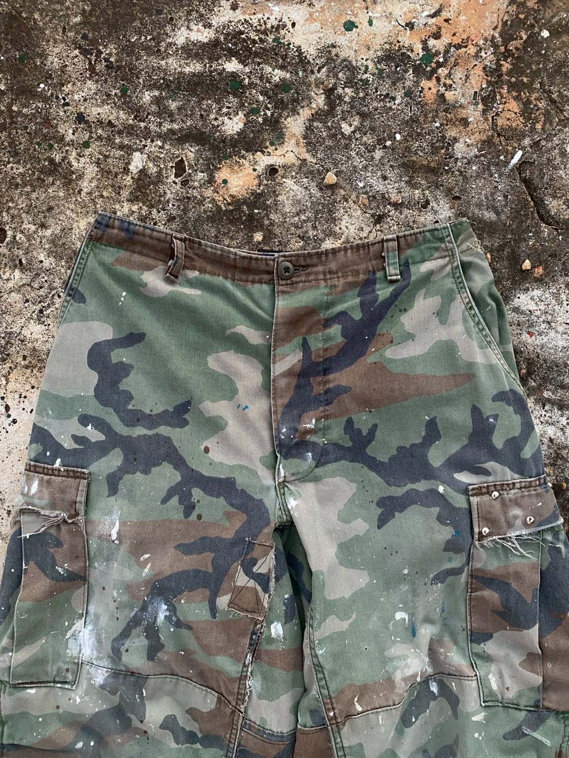 Custom short vintage Camo