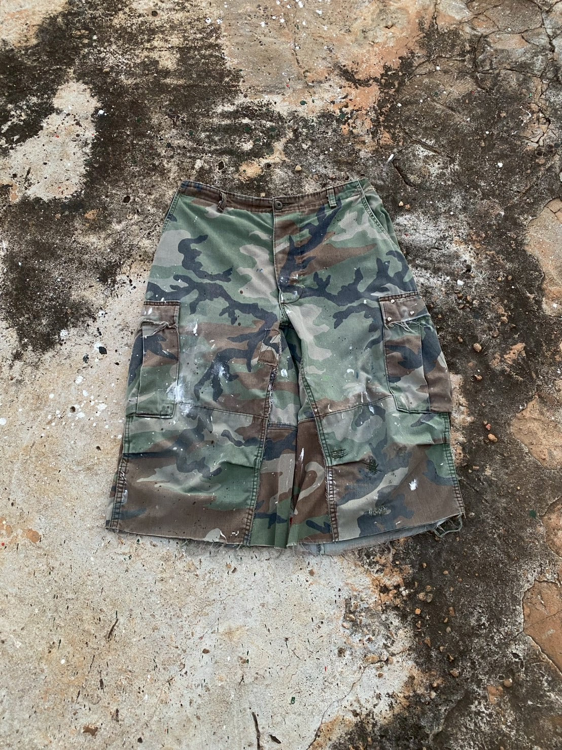 Custom short vintage Camo