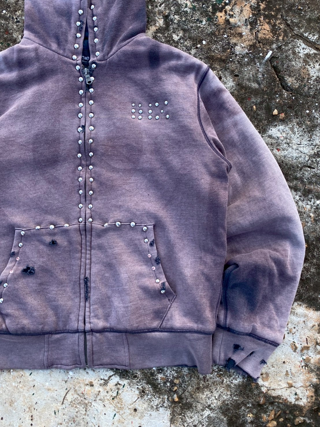 Hoodie custom fade n manage pins