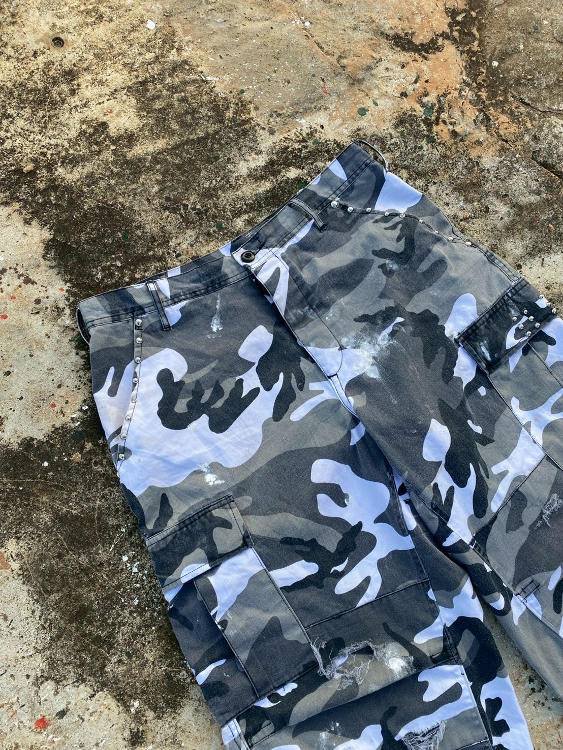 Vintage snow short camo