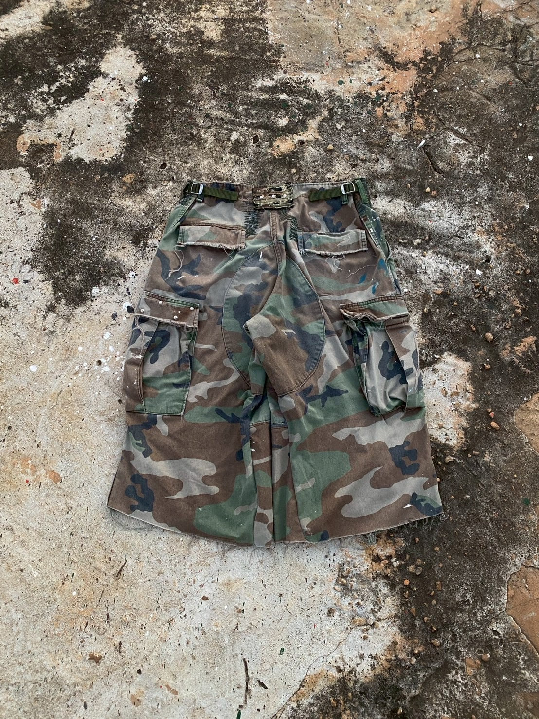 Custom short vintage Camo