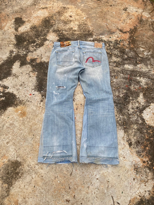 Evisu custom flare vintage
