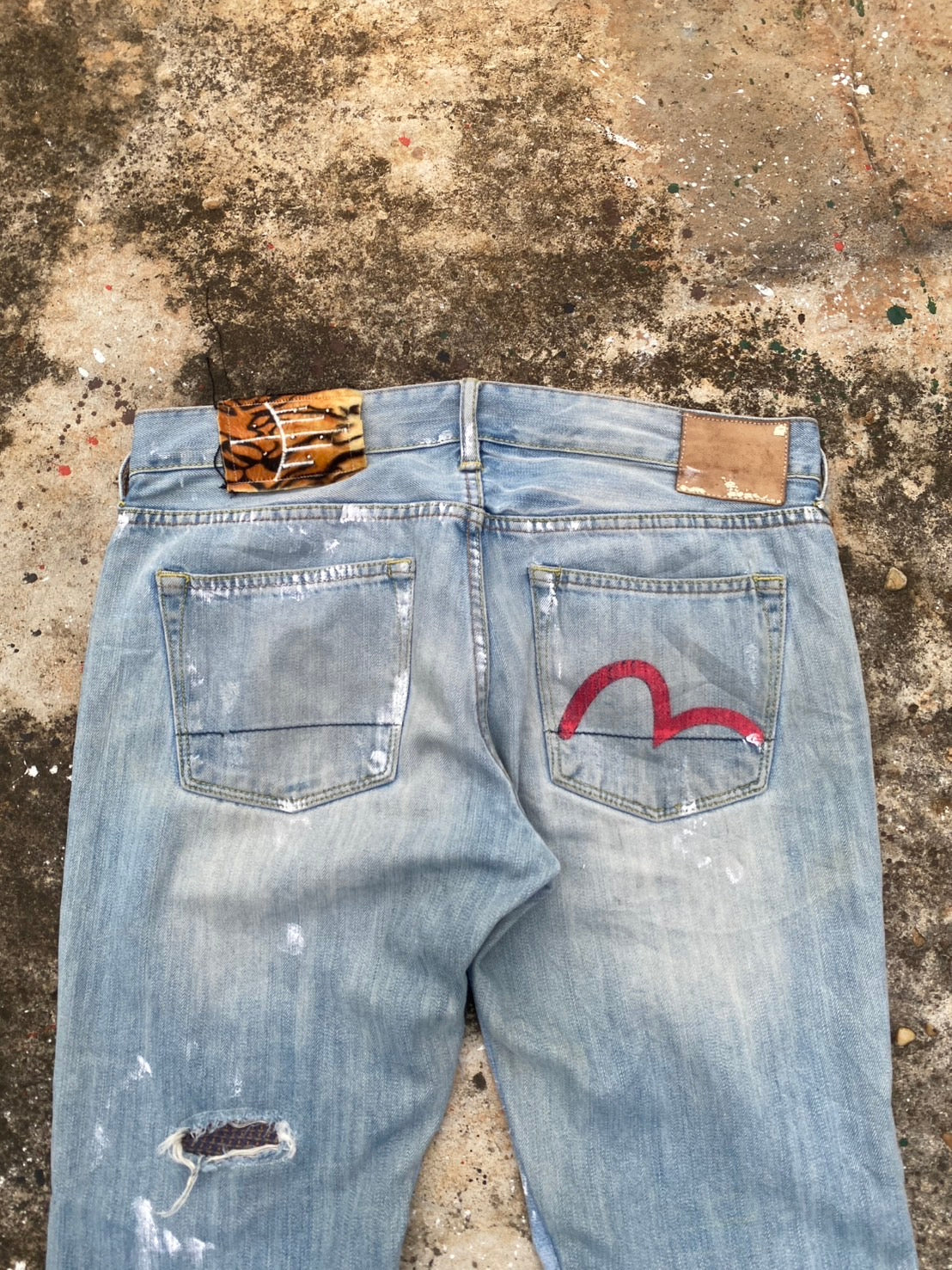 Evisu custom flare vintage
