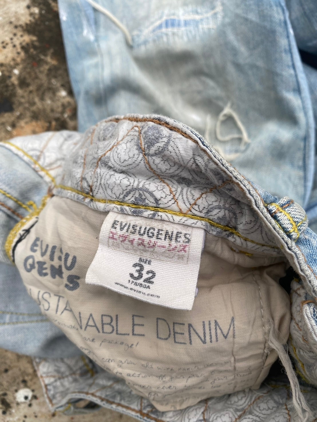 Evisu custom flare vintage